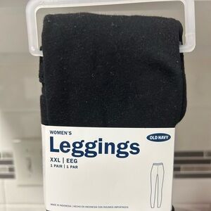 woman’s black leggings- new  XXL
